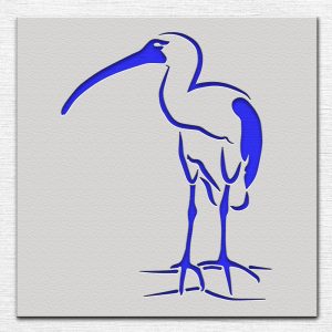 Bird Ibis Stencil - Art and Wall Stencil - Image 3