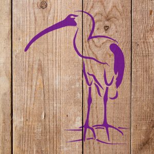 Bird Ibis Stencil - Art and Wall Stencil - Image 4