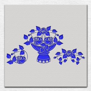 Roses Stencil - Art and Wall Stencil - Image 3