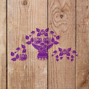Roses Stencil - Art and Wall Stencil - Image 4