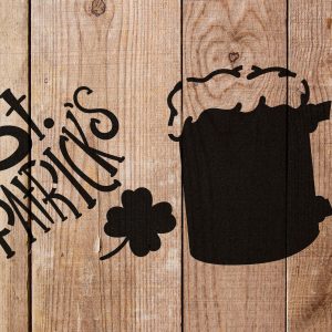 St Patrick's Day Beer Stencil - Art and Wall Stencil - Image 3