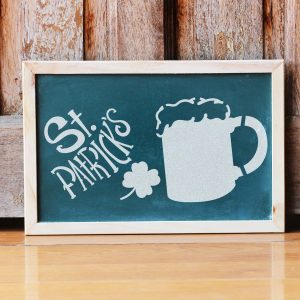 St Patrick's Day Beer Stencil - Art and Wall Stencil - Image 4