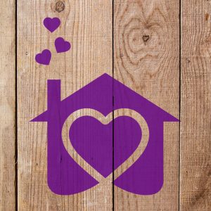 House with Hearts Stencil - Art and Wall Stencil - Image 4