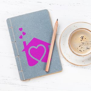 House with Hearts Stencil - Art and Wall Stencil - Image 6