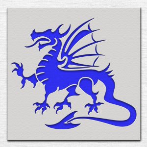 Dragon Stencil - Art and Wall Stencil - Image 3