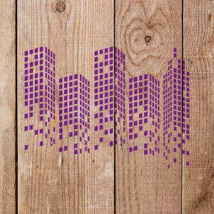 City View Stencil - Art and Wall Stencil - Image 3