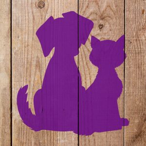 Dog and Cat Stencil - Art and Wall Stencil - Image 4
