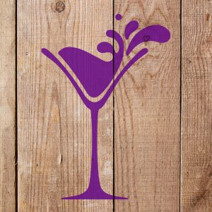 Martini Glass Stencil - Art and Wall Stencil - Image 3