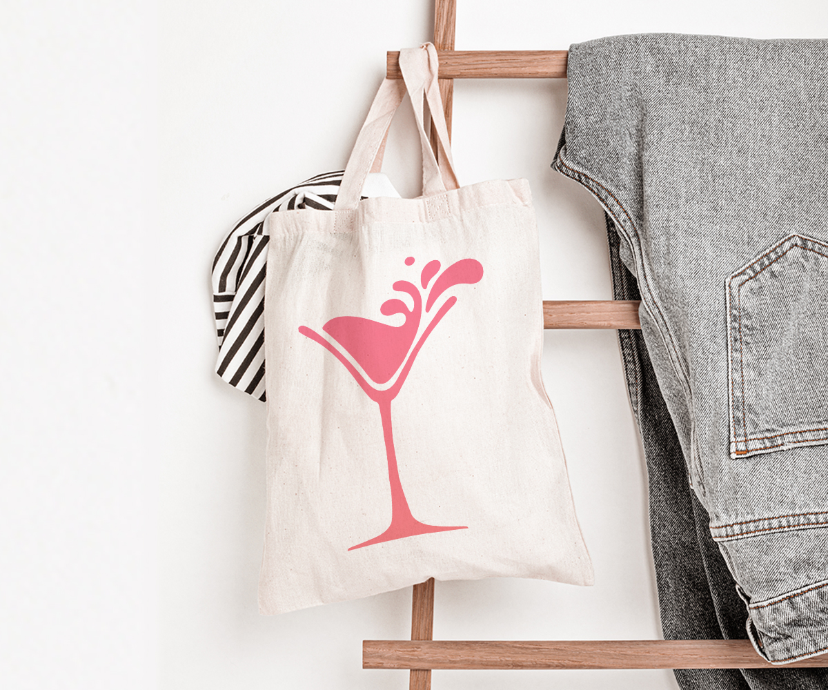 Martini Glass Stencil - Art and Wall Stencil - Stencil Giant