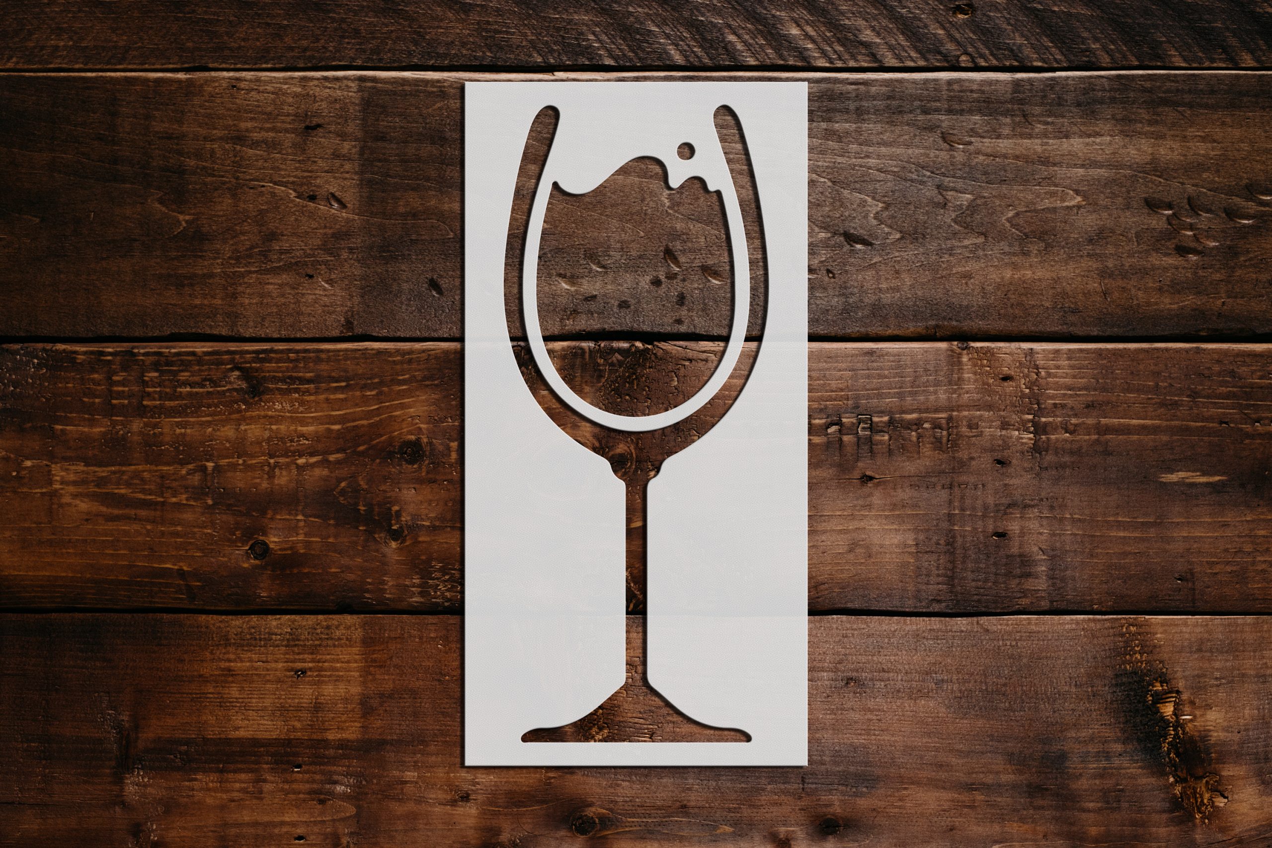 Wine Glass Stencil Art and Wall Stencil Stencil Giant