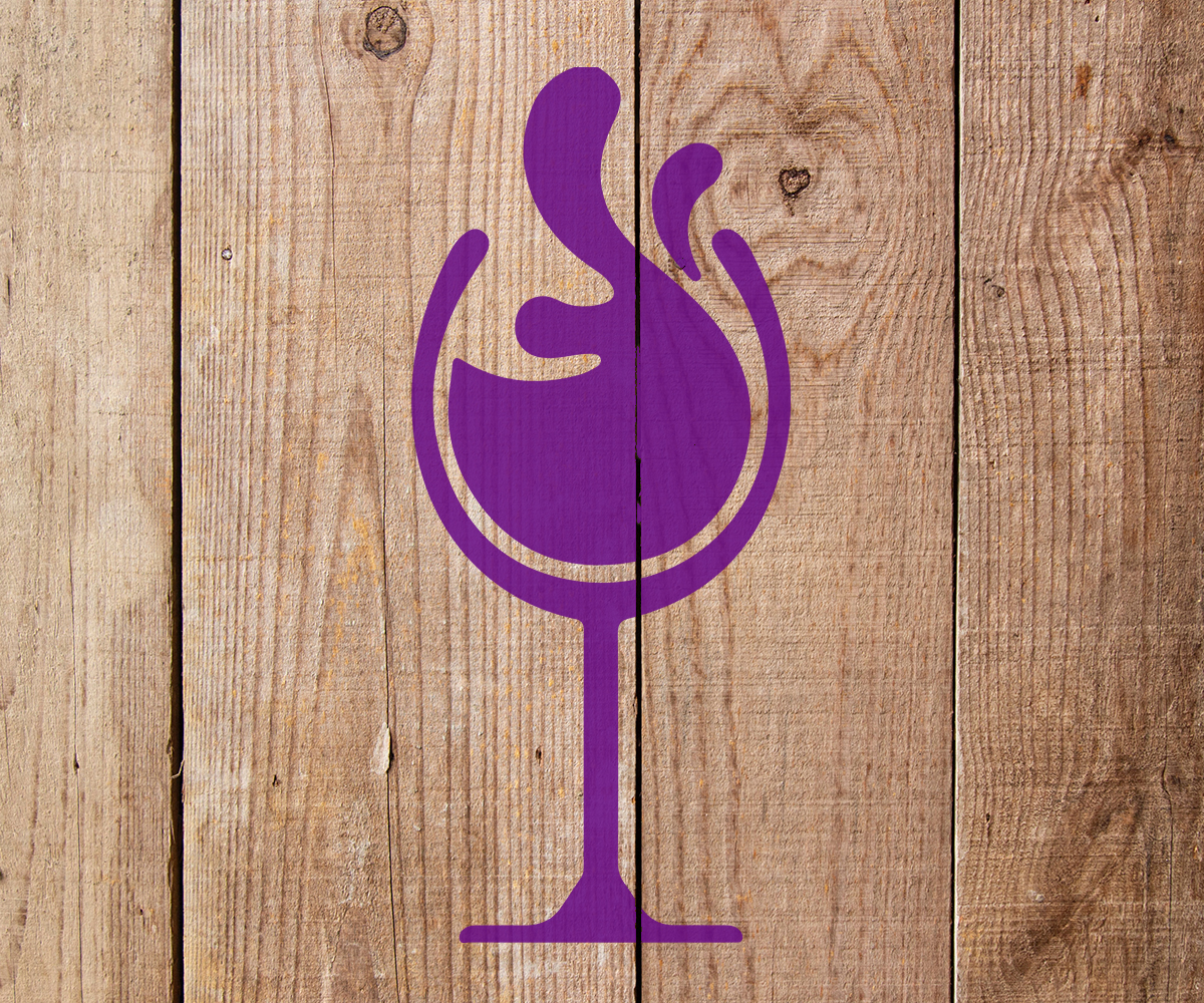 Wine Glass Stencil Art and Wall Stencil Stencil Giant