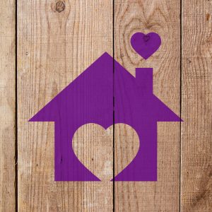 House with Hearts Stencil - Art and Wall Stencil - Image 4