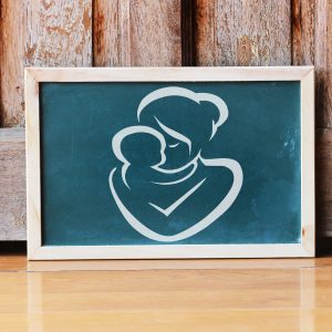 Mother and Baby Stencil - Art and Wall Stencil - Image 3