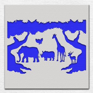 Zoo Animals Stencil - Art and Wall Stencil - Image 3