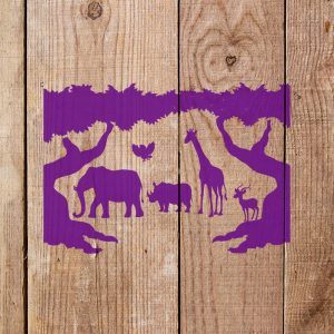 Zoo Animals Stencil - Art and Wall Stencil - Image 4