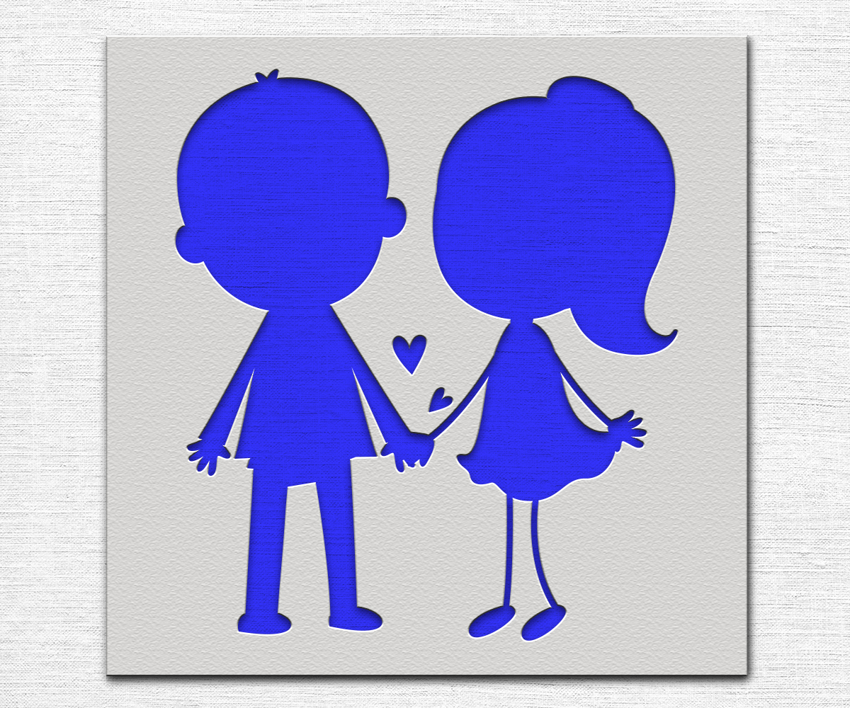 Boy and Girl Stencil Art and Wall Stencil Stencil Giant