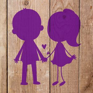 Boy and Girl Stencil - Art and Wall Stencil - Image 4