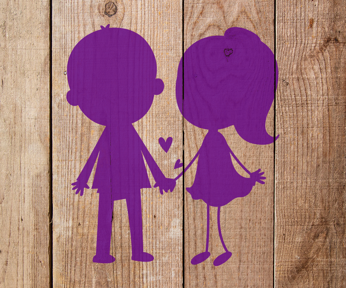 Boy and Girl Stencil Art and Wall Stencil Stencil Giant