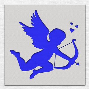 Cupid Stencil - Art and Wall Stencil - Image 3