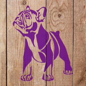 Bulldog Stencil - Art and Wall Stencil - Image 4