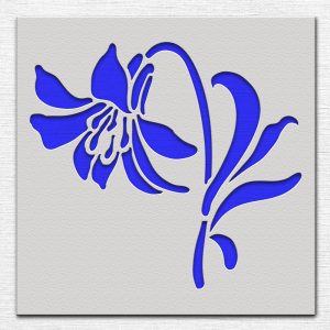 Lily Stencil - Art and Wall Stencil - Image 3