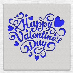 Happy Valentine's Day Stencil - Art and Wall Stencil - Image 3