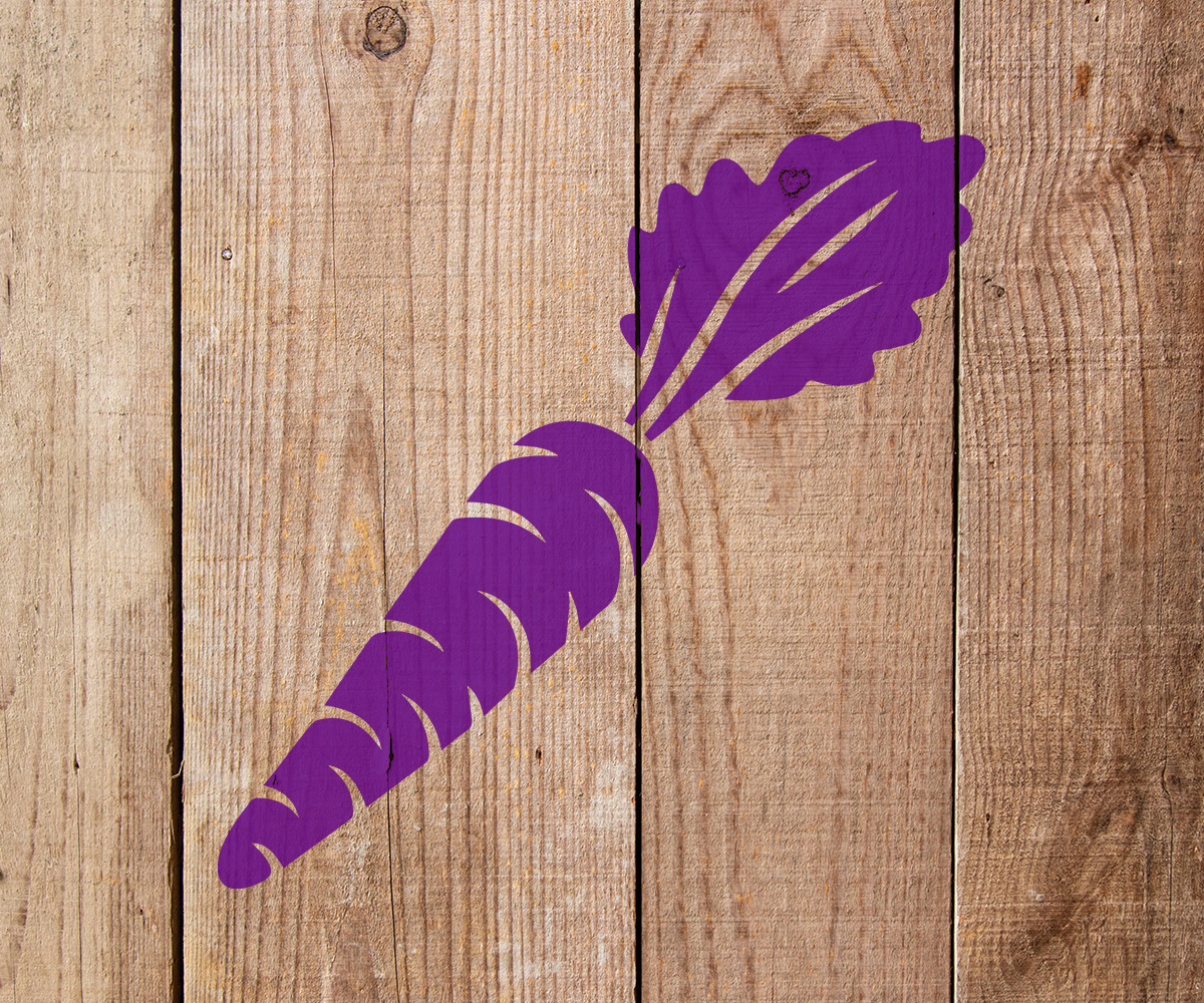 Carrot Stencil - Art and Wall Stencil - Stencil Giant