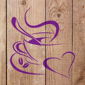 Cup of Coffee Stencil - Art and Wall Stencil - Image 3