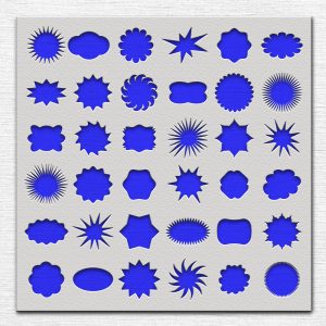 Variety of Shapes Stencil - Art and Wall Stencil - Image 3