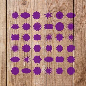 Variety of Shapes Stencil - Art and Wall Stencil - Image 4