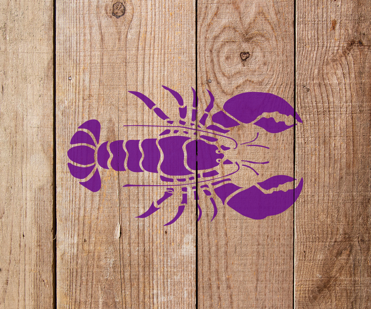 Lobster Stencil - Art and Wall Stencil - Stencil Giant
