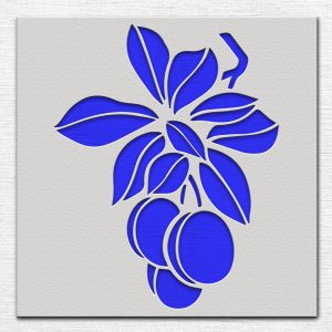 Peaches Stencil - Art and Wall Stencil - Image 3