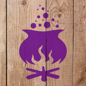 Boiling Pot over Fire Stencil - Art and Wall Stencil - Image 4