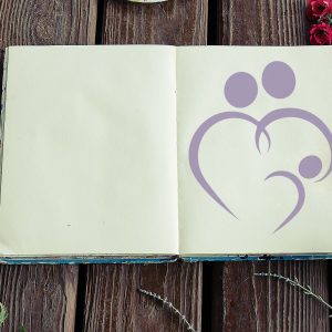 Family Heart Stencil - Art and Wall Stencil - Image 3