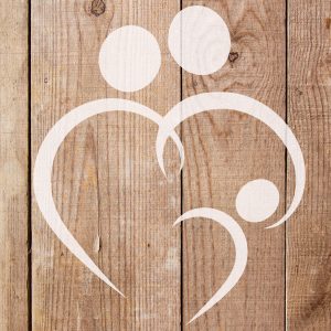 Family Heart Stencil - Art and Wall Stencil - Image 6
