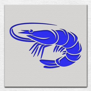 Crawfish Stencil - Art and Wall Stencil - Image 3