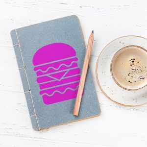 Hamburger Stencil - Art and Wall Stencil - Image 5