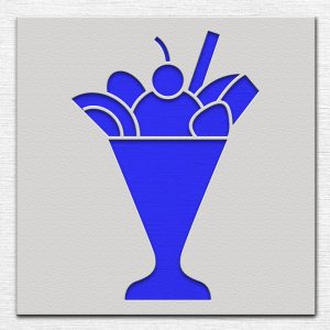 Frozen Cocktail Stencil - Art and Wall Stencil - Image 3