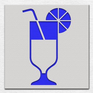 Orange Juice Stencil - Art and Wall Stencil - Image 3