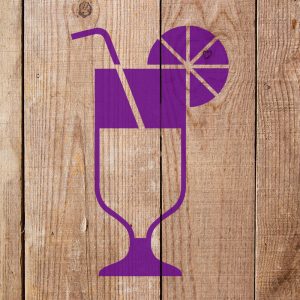 Orange Juice Stencil - Art and Wall Stencil - Image 4