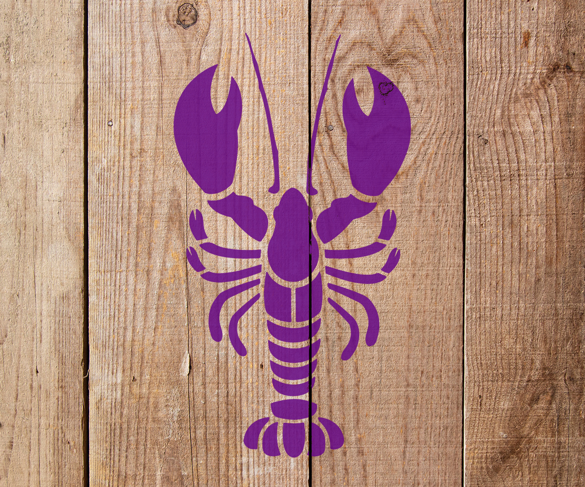 Lobster Stencil - Art and Wall Stencil - Stencil Giant