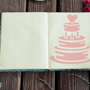 Wedding Cake Stencil - Art and Wall Stencil - Image 3