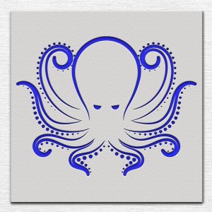Octopus Stencil - Art and Wall Stencil - Image 3