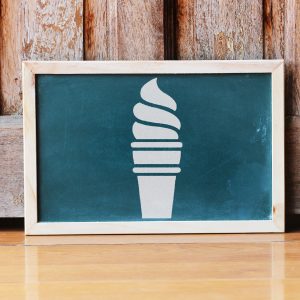 Soft Serve Ice Cream Cone Stencil - Art and Wall Stencil - Image 6