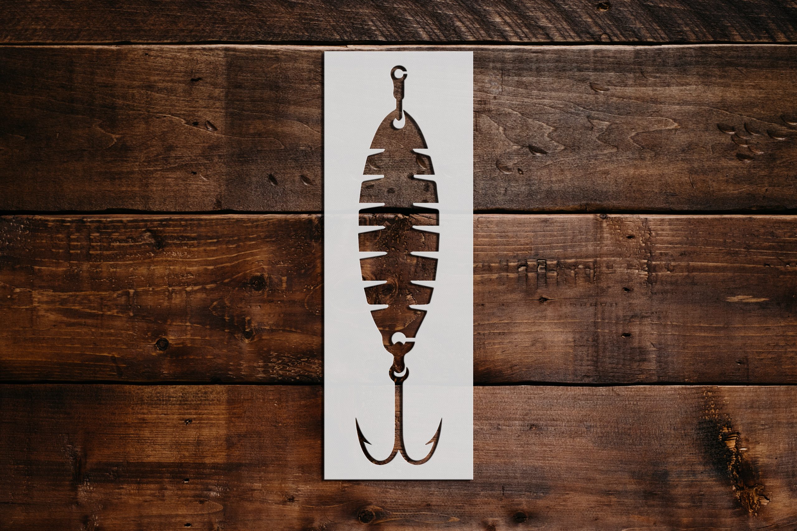 Fishing Lure Stencil Art and Wall Stencil Stencil Giant