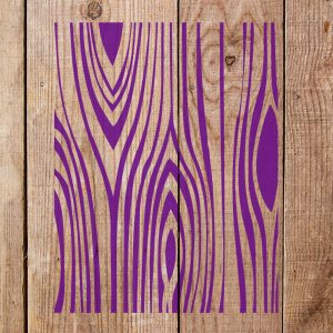 Wood Pattern Stencil - Art and Wall Stencil - Image 4