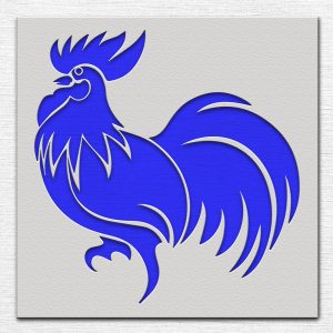 Rooster Stencil - Art and Wall Stencil - Image 3