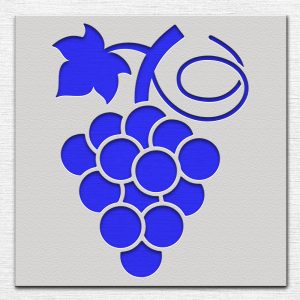 Grapes Stencil - Art and Wall Stencil - Image 3