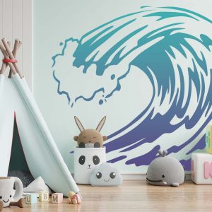 Wave Stencil - Art and Wall Stencil - Image 4
