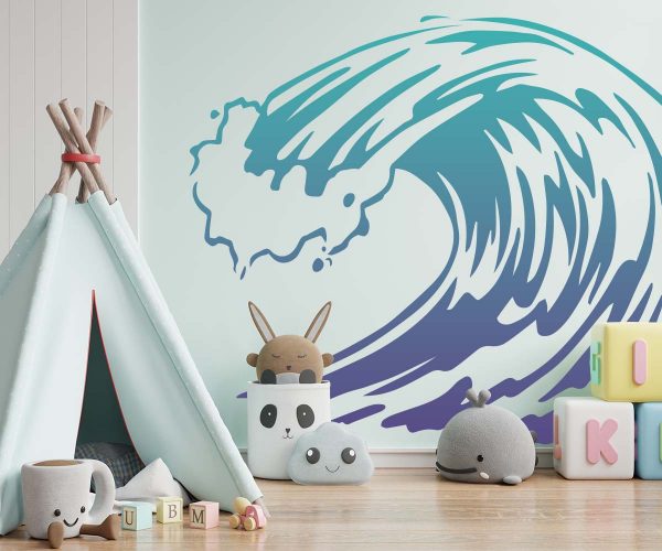 Ocean Waves Letter Stickers for Sale